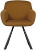 Esszimmerstuhl Juno aus Netzstoff, modernes Design, Orange, gepolstert, robustes Metallgestell Bild 3