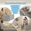 ELONEO Klappmatratze, Gästematratze, 3-teilige Faltmatratze, Schaumstoff extra dick (15cm), waschbar, Bandscheibenwürfel, klappbar, Faltbare Matratze, Erwachsene (Sterne, 90 x 200 x 15 cm) Bild 3