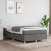 vidaXL Boxspringbett mit Matratze Dunkelgrau 120x190 cm Stoff 3269691 Bild 3