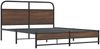 vidaXL Metallbett ohne Matratze Braun Eichen-Optik 160x200 cm 3318703 Bild 3