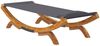 vidaXL Sonnenliege 100x188,5x44 cm Bugholz Massiv Anthrazit 313948 Bild 5