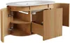 Vente-unique - LILIKO Waschbeckenmöbel Holz, Platte Beige - B 50 cm x H 46 cm x L 90 cm Bild 4
