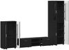 vidaXL TV-Schrankset mit Schubladen FLORIN 3 pcs Schwarz Holzwerkstoff 3397975 Bild 5