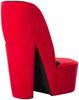 vidaXL Stuhl in Stöckelschuh-Form Rot Samt 248644 Bild 4