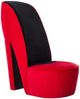 vidaXL Stuhl in Stöckelschuh-Form Rot Samt 248644 Bild 2