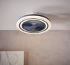 Mican 'SALERNO' Deckenventilator, Aluminium weiß, Ø 50x20 cm, mit LED-Leuchtmittel & Fernbedienung Bild 5