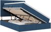 vidaXL Aufbewahrungsbett mit Matratze Blau 140 x 190 cm Polyester 3371720 Bild 2