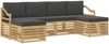 vidaXL Sofagarnituren 6 pcs Weiß und Anthrazit 245 x 122,5 x 73 cm 3392292 Bild 2