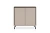 Finori Arona 01A Kommode, sand / schwarz | Kommode für Wohnzimmer | Maß: B x H x T ca. 90 x 90 x 38 cm | Kommode mit 2 Türen Bild 1