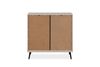 Finori Arona 01A Kommode, sand / schwarz | Kommode für Wohnzimmer | Maß: B x H x T ca. 90 x 90 x 38 cm | Kommode mit 2 Türen Bild 3