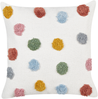 Kissen 2er Set Gepunktetes Muster WALLFLOWER Baumwolle 45 x 45 cm Weiß Bild 4
