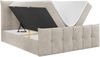 Boxspringbett, mit Fußteil, 2 Bettkästen - PREMIUM-11 - 140x200cm - Beige Stoff - H4 Bild 4