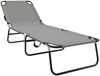 vidaXL Klappbare Sonnenliege 2 pcs Grau 188 x 57 x 86,5 cm Polyester 42003149 Bild 4