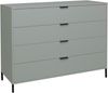 Schubkastenkommode >Bonnie< in pine green matt lack - 119x101x45cm (BxHxT) Bild 3