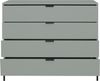 Schubkastenkommode >Bonnie< in pine green matt lack - 119x101x45cm (BxHxT) Bild 2
