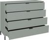 Schubkastenkommode >Bonnie< in pine green matt lack - 119x101x45cm (BxHxT) Bild 4