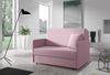 Zweiersessel ASTRA II, 2-Sitzer Schlafsofa, Jugendsofa mit Schlaffunktion, ausziehbare Couch, mit Bettkasten, inkl. Kissen, Kronos 27, 85 x 97 x 120 cm Bild 2