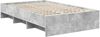 vidaXL Bettrahmen mit Kopfteil Beton Grau 137 x 203 cm Holzwerkstoff 3408861 Bild 5
