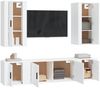 vidaXL 5-tlg. TV-Schrank-Set Weiß Holzwerkstoff 3188678 Bild 3