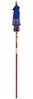 Balinesischer Sonnenschirm, Gartenschirm Blau 125 x 125 x 260 cm Bild 4