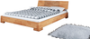 Bett Bento 11 Sonderlänge 160x190 Kernbuche massiv Holzkopfteil und Holzbeine Bild 1