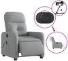 vidaXL Massagesessel Elektrisch Hellgrau Stoff 3206786 Bild 5