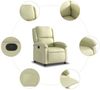 vidaXL Relaxsessel Creme Echtleder 371791 Bild 5