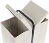 ZELLER 14553 Wäschesammler aus Polyester/Bambus, creme/schwarz, ca. 51,5 x 35,5 x 65 cm Bild 2