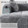 LVHOM Chaiselongue Schlafsofa mit Kissen, Lounge Sessel Relaxsessel Einzelsessel mit Seitentasche, Sofa Schlaffunktion, Sessel für Wohnzimmer Bild 4