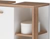 Waschbeckenunterschrank >Jenn< in Weiß/Hochglanz - 60,5x65x33 (BxHxT) Bild 2