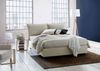Dmora Doppelbett Arden, Bettkasten aus Stoff, Öffnung vorne, inklusive Matratze 140x190 cm, 100 % Made in Italy, Beige Bild 2