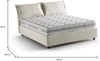 Dmora Doppelbett Arden, Bettkasten aus Stoff, Öffnung vorne, inklusive Matratze 140x190 cm, 100 % Made in Italy, Beige Bild 3