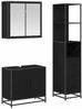 vidaXL Badezimmermöbel-Set 3 pcs Schwarz Eichen-Optik Holzwerkstoff 3402328 Bild 2