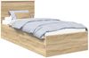 vidaXL Bettrahmen mit Kopfteil Sonoma-Eiche 100 x 200 cm Holzwerkstoff 3408699 Bild 2