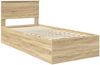 vidaXL Bettrahmen mit Kopfteil Sonoma-Eiche 100 x 200 cm Holzwerkstoff 3408699 Bild 4