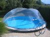 KWAD Poolverdeck Cabrio Dome für runde Pools mit breitem Handlauf, in verschiedenen Größen Bild 2