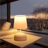 ZMH Tischleuchte Nachttischlampe Wohnzimmer 2ER Set mit Kabel Stoff Schreibtischlampe, Einfache Installation, ohne Leuchtmittel, E14 Bettlampe Design Klein Tisch Fenster Hotel Höhe 24.5cm Bild 4
