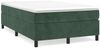 vidaXL Polsterbett mit Matratze Dunkelgrün 120x200 cm Samt Bild 2