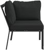 vidaXL Gartenstuhl mit Grauen Kissen 76x76x79 cm Stahl 362718 Bild 4