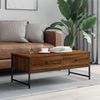vidaXL Couchtisch Braun Eichen-Optik 101x49x39,5 cm Holzwerkstoff 837741 Bild 3