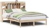 vidaXL Massivholzbett mit Regal ohne Matratze 140x190 cm Kiefernholz 3321618 Bild 2