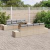 vidaXL Gartensofa-set mit Kissen mit Speicher 9 pcs Beige und Hellgrau 3357883 Bild 3