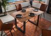 Esstisch Akazie 160x90 natur lackiert / U-Beine anth. matt SWISS EDGE Bild 2