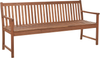 Gartenbank mit Auflage VIVARA 180 cm Zertifiziertes Akazienholz Dunkelrot Bild 4