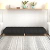 vidaXL Schlafsofa 2-Sitzer Schwarz Stoff 375756 Bild 3