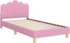 vidaXL Kinderbettgestell mit Kopfteil Rosa 80 x 200 cm Stoff 42011052 Bild 4
