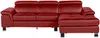 Vente-unique - MISHIMA Sofa Leder Rot - B 167 cm x H 79 cm x L 260 cm Bild 5