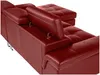 Vente-unique - MISHIMA Sofa Leder Rot - B 167 cm x H 79 cm x L 260 cm Bild 3