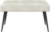 vidaXL Bank mit Knopfheftung Creme 80 x 40 x 46 cm Samt 42038523 Bild 2