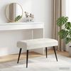 vidaXL Bank mit Knopfheftung Creme 80 x 40 x 46 cm Samt 42038523 Bild 4